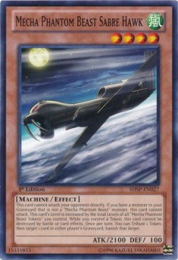 YuGiOh Mecha Phantom Beast Sabre Hawk SHSP-EN027 Common Englisch NM unl.