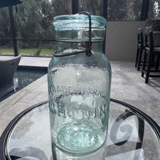 Lightening Trademark Glass Jar with Lid