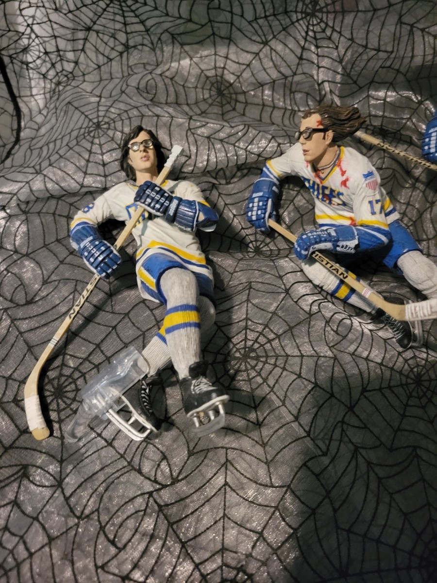 McFarlane SLAP SHOT The Hanson Brothers Figure Lot x3 Set Hockey