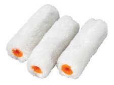 Image of Faithfull Medium Pile Mini Roller Refills 100mm (4in) Pack of 10