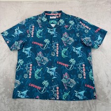 Tommy Bahama This Is How I Roll Camp Shirt in Multi Men 2XL Loop Collar NWOT