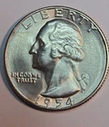 1954-S 🇺🇲 US WASINGTON 90% Silver Quarter Coin 🌟💎BU~GEM UNC~MS💎🌟