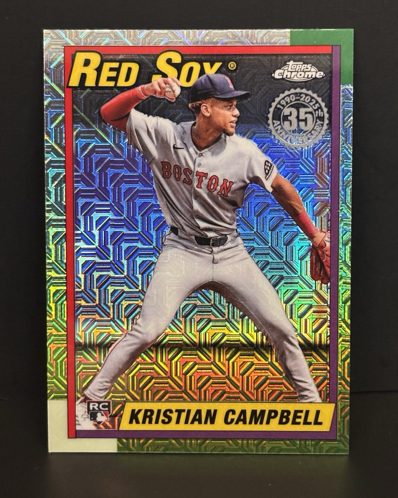 2025 Topps Update Series Kristian Campbell 1990 Topps Chrome Silver Pack U90C-47