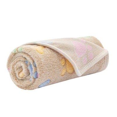 Reusable Coral Velvet Blanket for Large Medium Small Dog Kennel Cushion Bedding