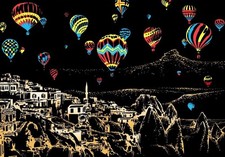 Magisches Rubbellos Kappadokien-Ballonfestival 40x28cm