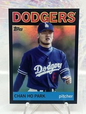 Chan Ho Park 2025 Topps Archives Black Foil #71 Los Angeles Dodgers