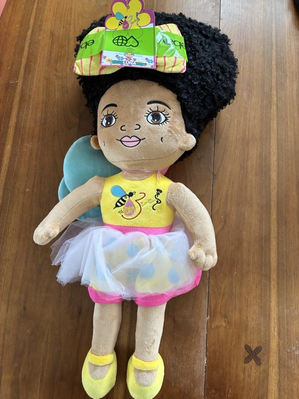 Orijin Bees Cuddle Bee Luna plush doll, a 24-inch