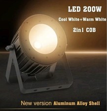 SHEHDS LED 200W COB Par Light Warm Cool White 2in1 For Stage Event lighting