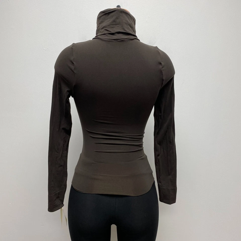 Spanx Brown Bittersweet On Top and In Control Long Sleeve Turtleneck Shapewear L - Image 4 of 4
