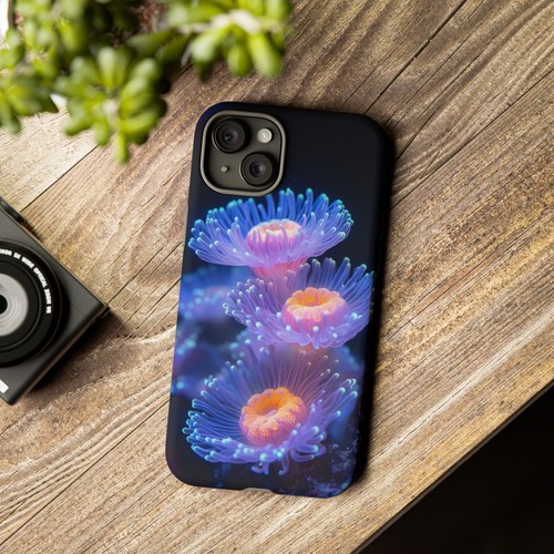 For iPhone | Samsung Galaxy | Pixel Phone Case - Bioluminescent Anemone Glow - 第 50/255 張圖片