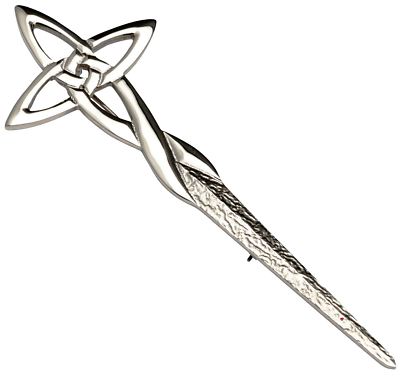 Kilt Pin gepunzt Sterlingsilber Stil als Keltenkreuz 110 mm