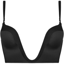 Wonderbra Ultimate plunge Push Up bra Black NEW