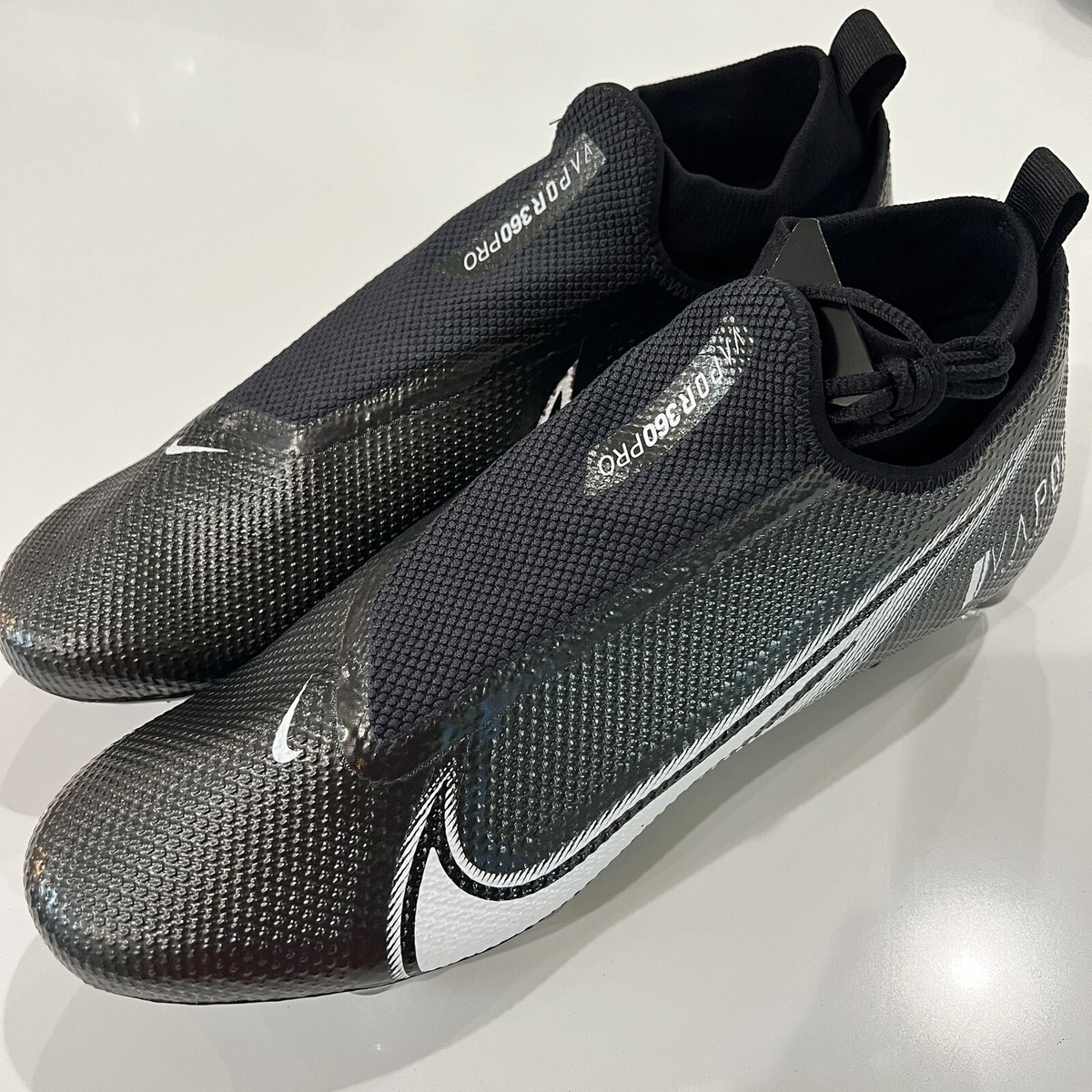 Size 13 Nike Vapor Edge Pro 360 Black Detachable Football 