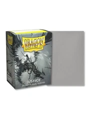 Dragon Shield Sleeves: Matte Dual - Justice (Silver) - Standard Size 100ct