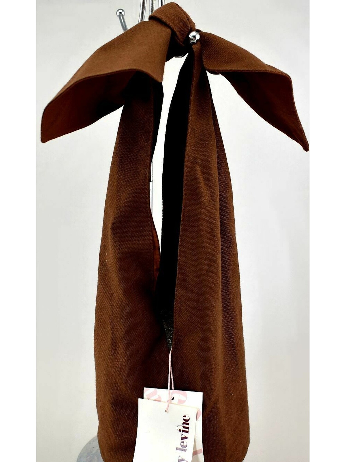 Emily Levine Женский коричневый холщовый узел на плетеной основе с регулируемым ремешком