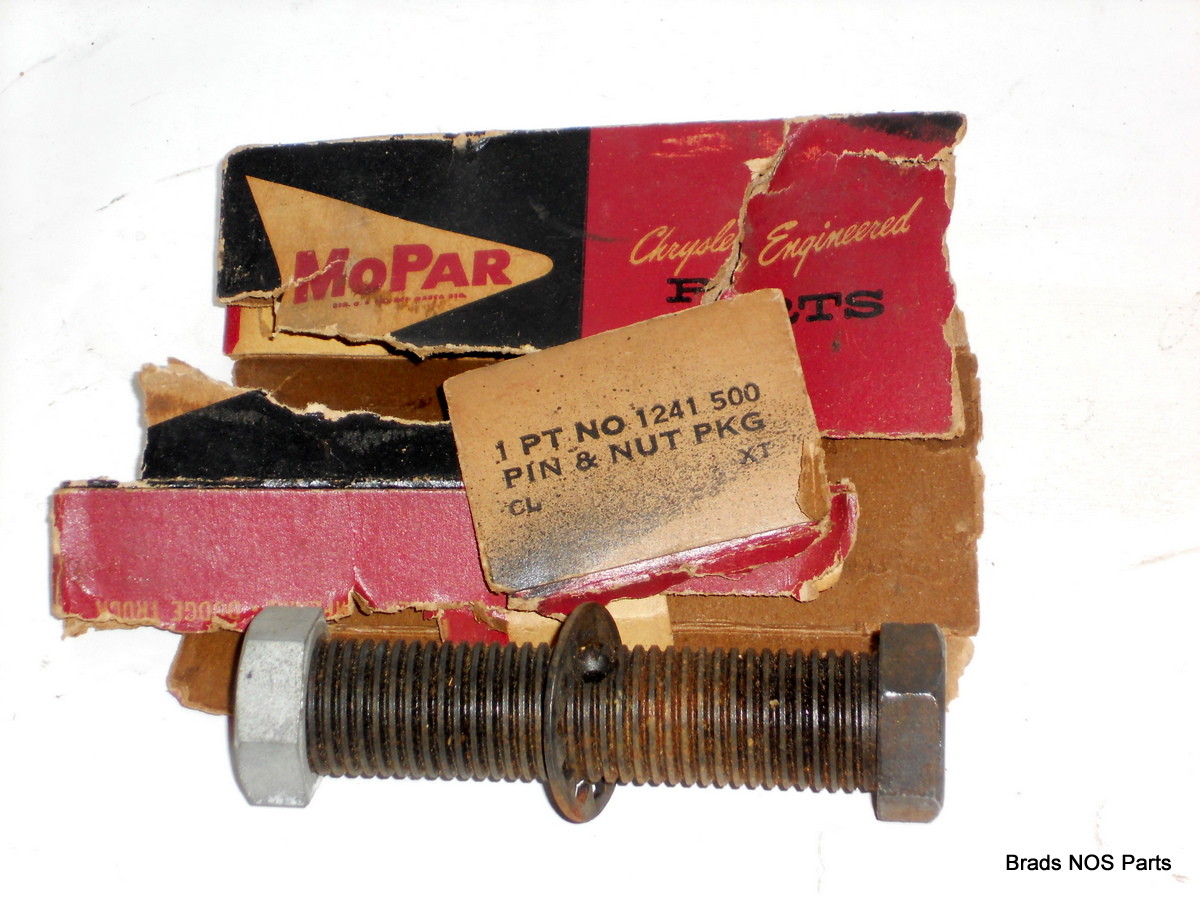 NOS MoPar 194156 Plymouth Chrysler Dodge DeSoto PIN & NUT PKG 1241500