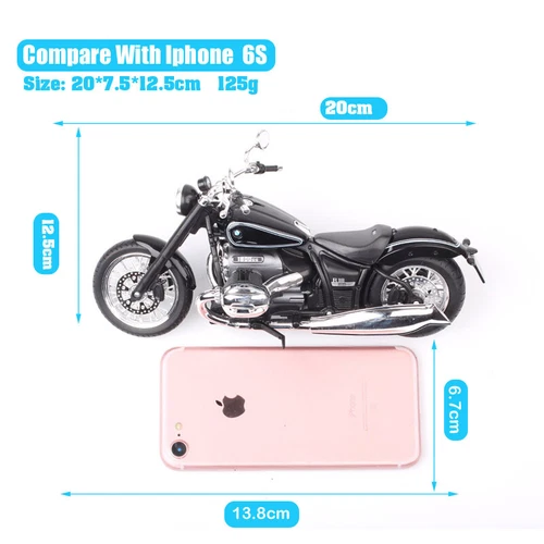 Welly 1:12 Scale BMW R18 2020 Retro Cruiser Motorcycle Diecast Model Bike Tour - Picture 5 of 13