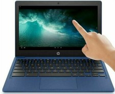 HP 11.6" HD TOUCHSCREEN Laptop 8-Core 32GB SSD 4GB RAM Webcam BT Chromebook Blue