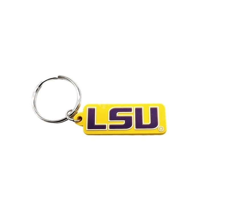 LSU Tigers Flexi Key Chain NCAA Licensed Louisiana Key Ring College  Football