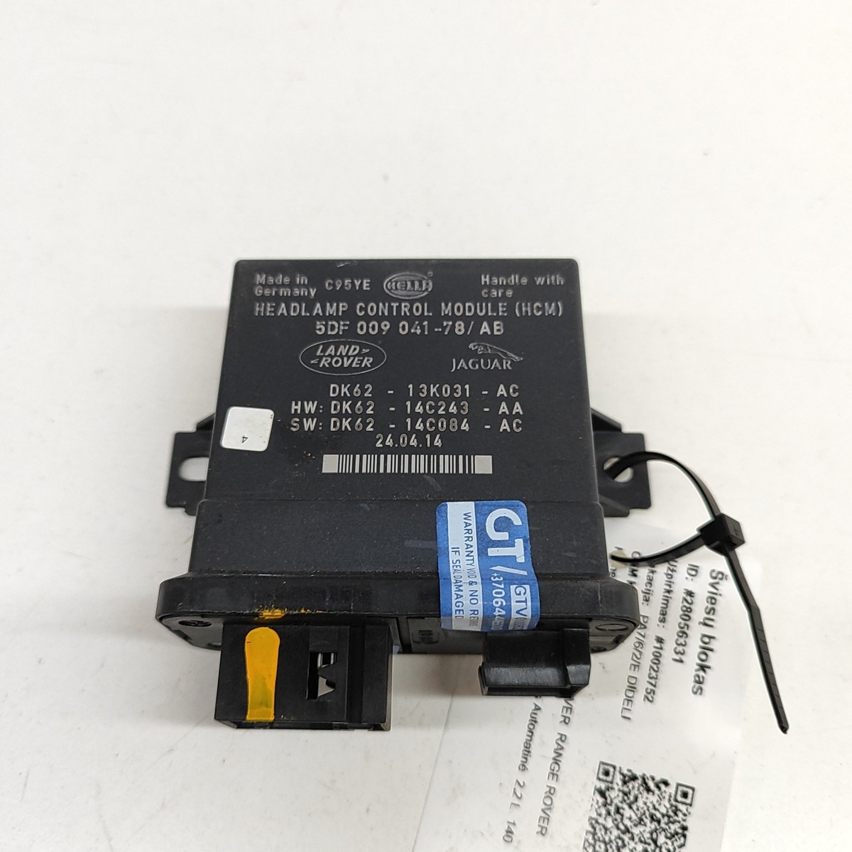 LR RANGE ROVER EVOQUE L538 Headlight Control Unit DK62-13K031-AC