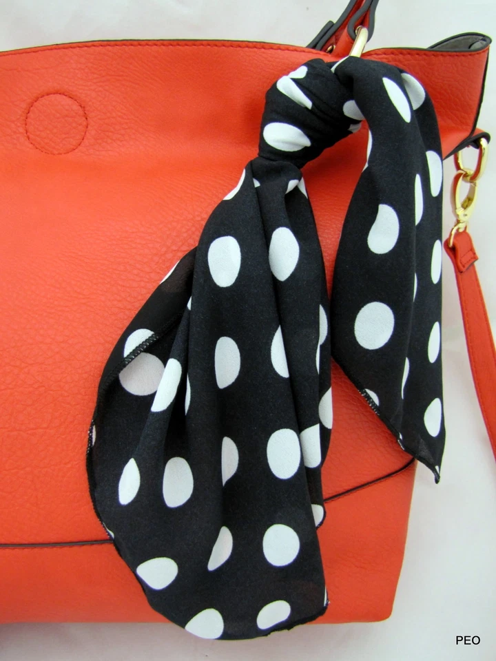 PERLINA Nueva York Rojo Bandolera Cartera Bolso de Mano Bufanda y Muñequera Nuevo Foto 2 de 4