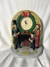 vintage Christmas Soundesign MUSICAL LIGHTED CLOCK SPANISH & ENGLISH SONGS
