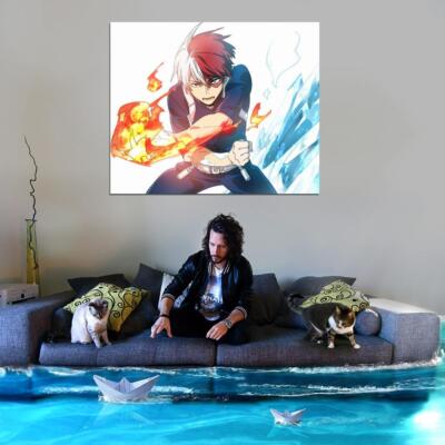 todoroki様　連絡用 V7338 Boku No Hero Academia Todoroki Shouto Anime Manga Art WALL