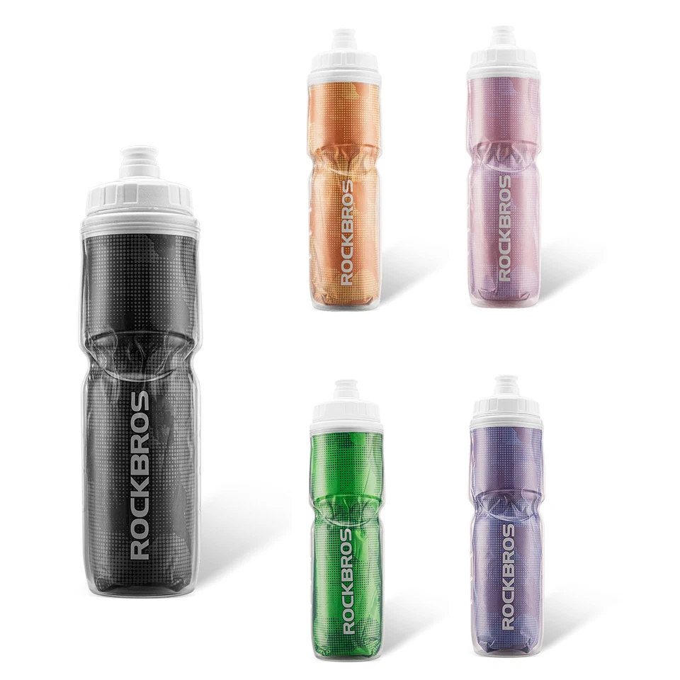 ROCKBROS 750 мл портативный горный велосипед Велоспорт воды напиток бутылка чайник 0-70 °C - Изображение 3 из 4