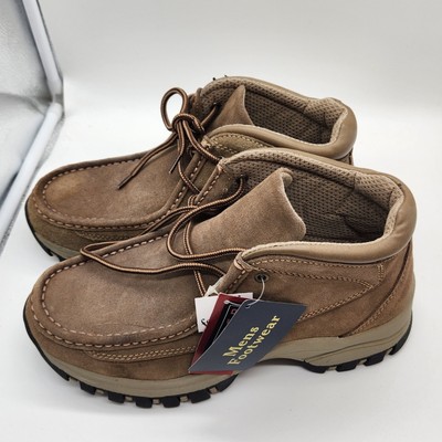 NwT Men Route 66 Brown Nubuck Suede Moccasin Hiking Boots Size 8.5