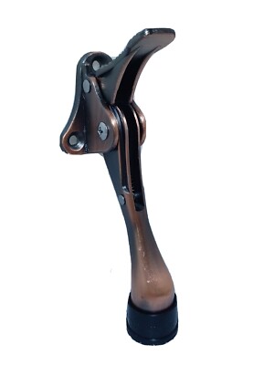 Easy Pedal Door Stop Stopper Height Adjustable Kick down Door Stop - RED BRONZE