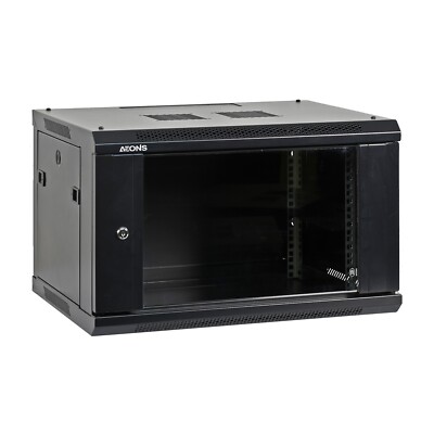 Professional 6U Wall Mount 19-inch IT Network Cabinet Enclosure Server Rack 18''