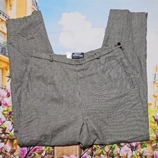 Pendleton Vintage Houndstooth High Waisted Pants Lined Wool Trousers Size 16