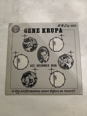 Gene Krupa ''Ace Drummer Man'' Giants of Jazz GOJ-1006 - LP Vinyl Record VG+