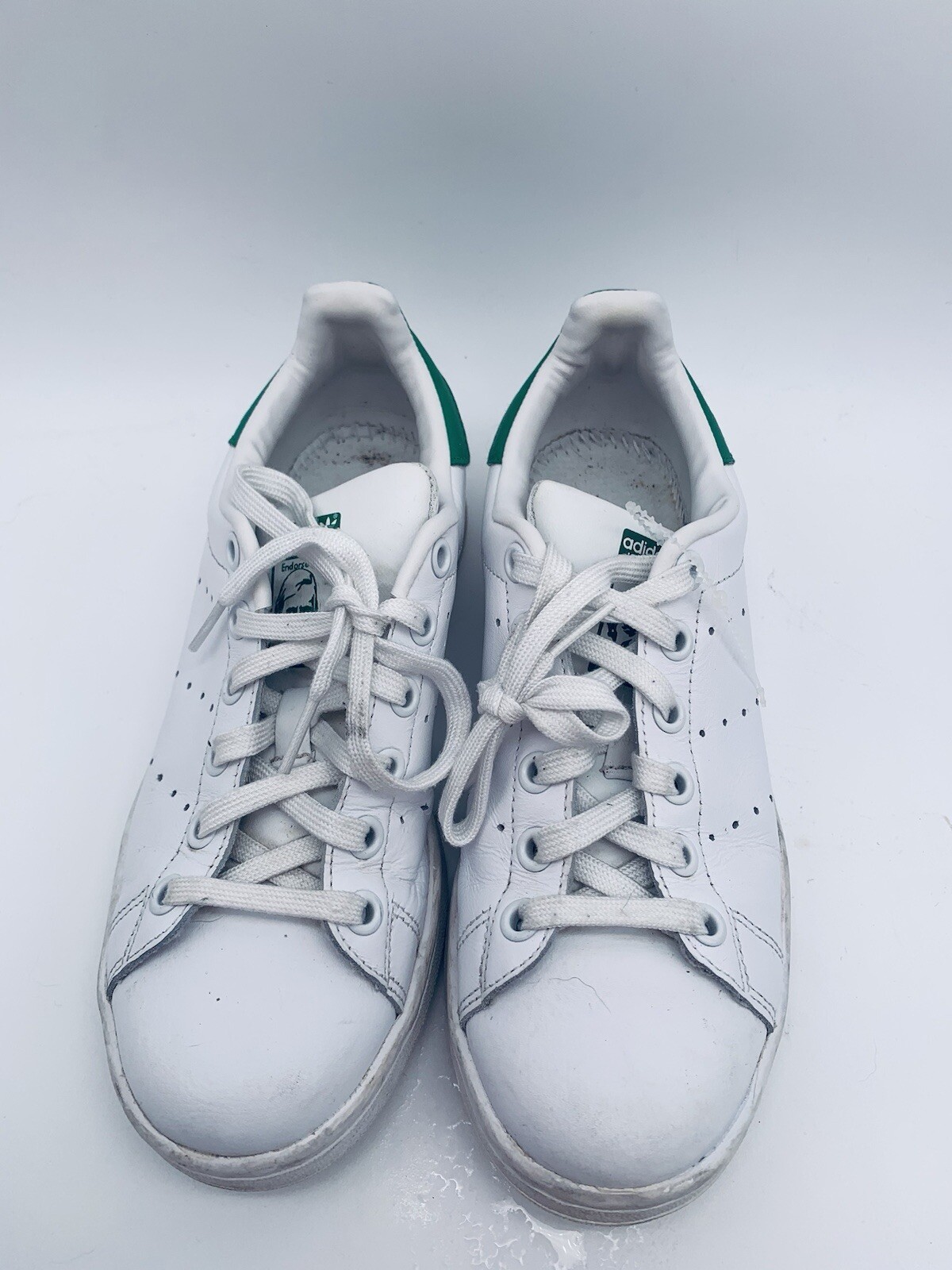 Adidas Original Stan Smith White Green size 4.5 Tennis Shoes thumbnail 7