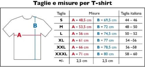 Taglia t shirt discount