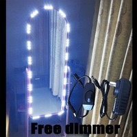 Mirror Led Light For Cosmetic Makeup Vanity Mirror Lighted White With Dimmer ... on sale Mirror Led Light For Cosmetic Makeup Vanity Mirror Lighted White With Dimmer ... on sale