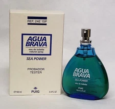 AGUA BRAVA SEA POWER BY PUIG EAU DE TOILETTE 3.4 OZ/100 ML FOR MEN TESTER BOX