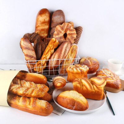 Realistic Artificial Fake Bread Cake Bakery Display Kitchen Food Model Props