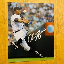 CHRIS NELSON ROCKIES SIGNED / AUTOGRAPHED 8X10 PHOTO NICE!!