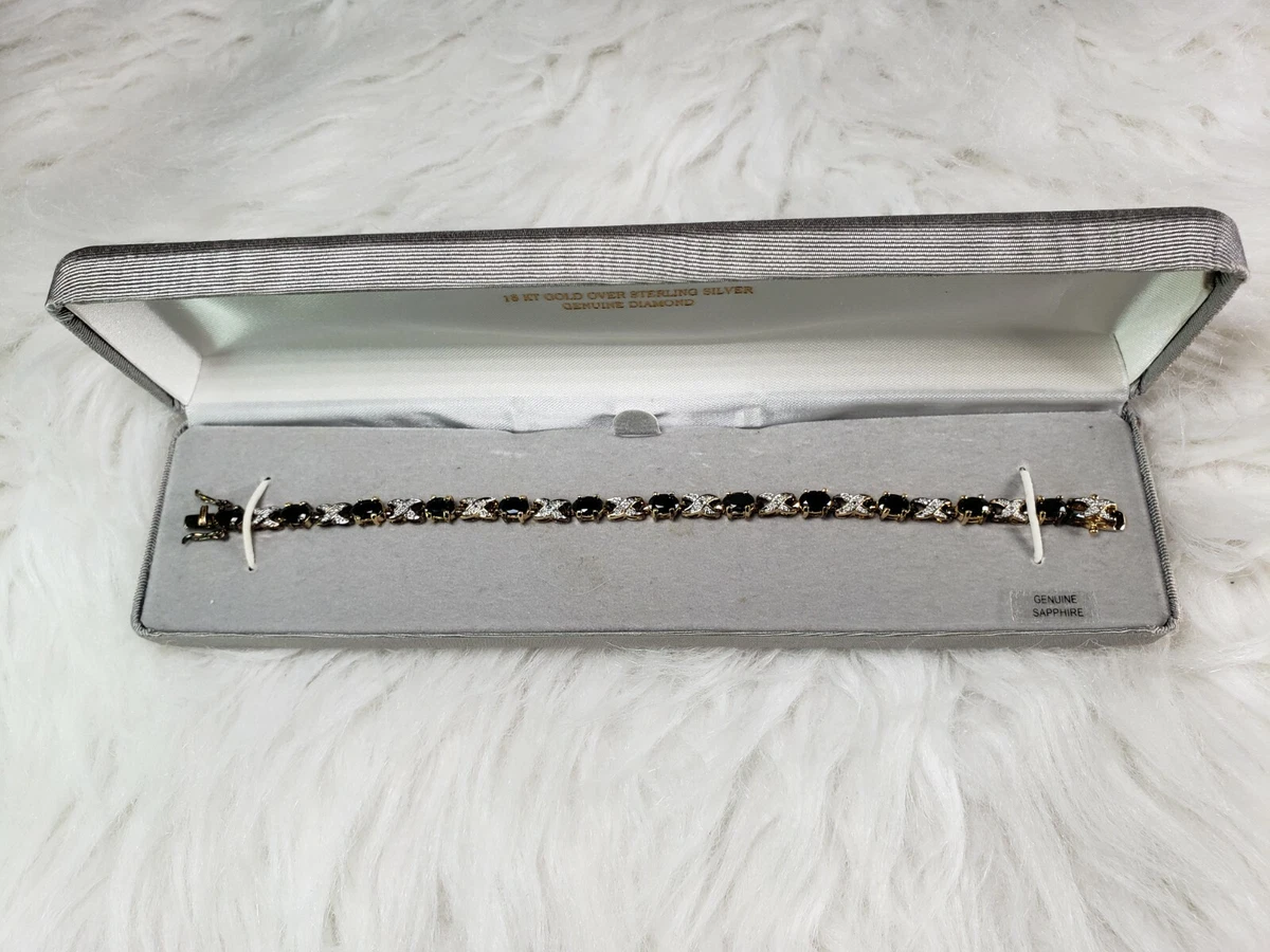 18kt gold over sterling silver bracelet deals