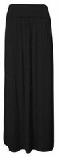 New Women Ladies Long Gypsy Skirt Maxi Elastic Waist Jersey Dress Skirt UK 8-26