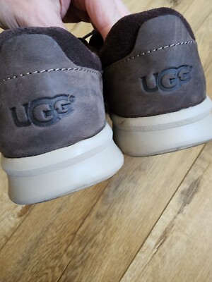 UGG Hepner Woven Luxe Lace Up Suede Trainer Comfort Sneaker 