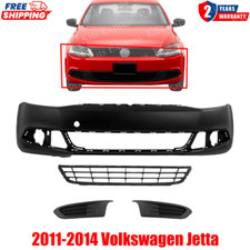 Front Bumper Primed Grille Fog Light Covers For 2011-2014 Volkswagen Jetta Front Bumper Primed Grille Fog Light Covers For 2011-2014 Volkswagen Jetta