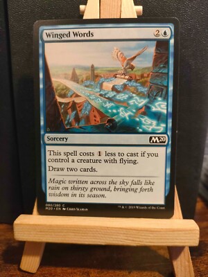 Winged Words - Magic 2020 (M20) - Common - NM (see pics) MTG