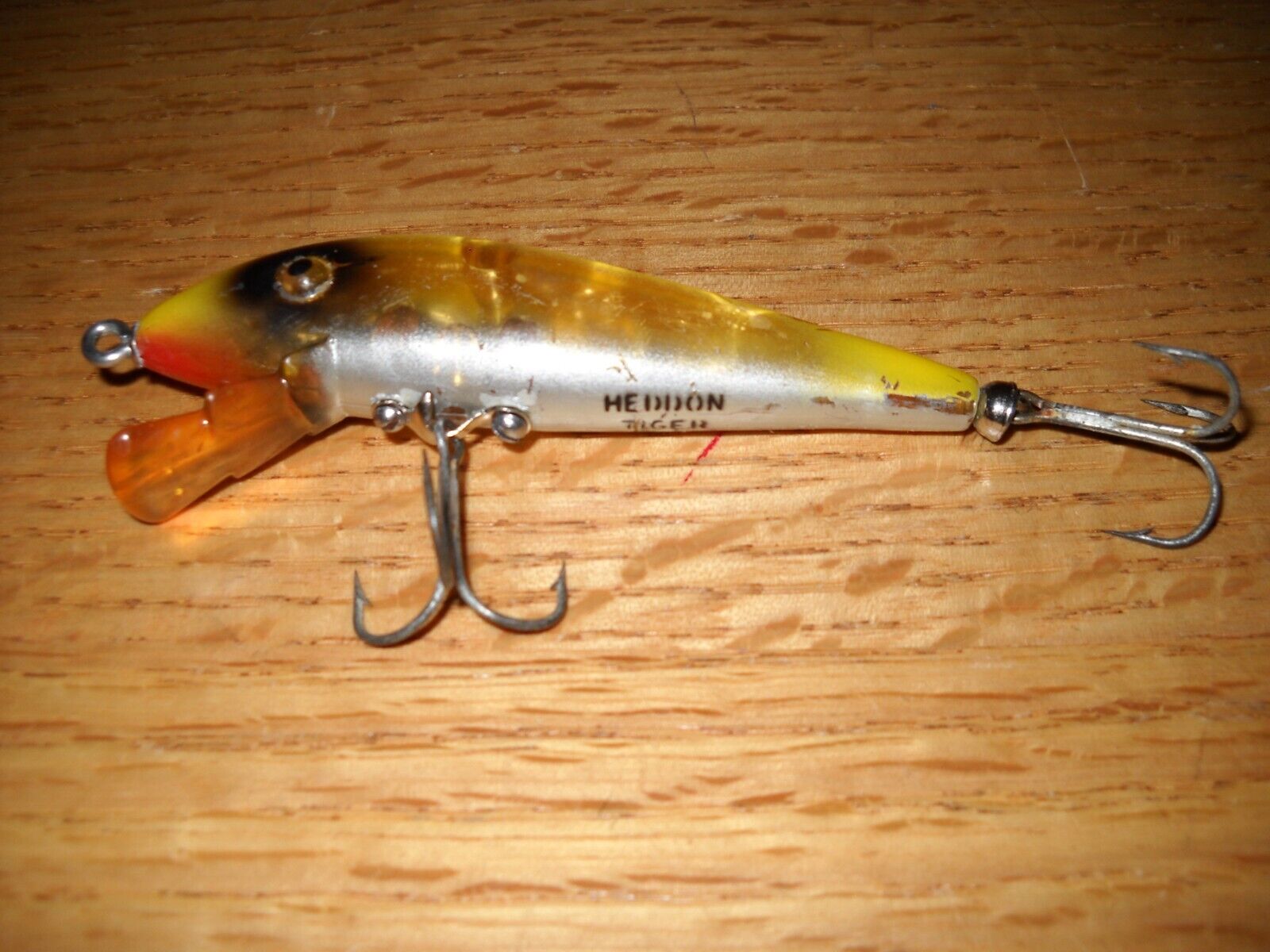 Vintage Heddon Tiger Plastic Fishing Lure