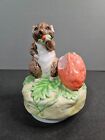 Beatrix Potter Schmid Timmy Willie 1982 Music Box Plays"Its a Small World" 5.25"