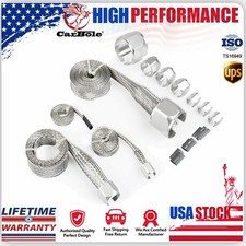 Braided Stainless Hose Sleeve Kit Cover Vacuum Fuel Line Radiator Heater Hose Braided Stainless Hose Sleeve Kit Cover Vacuum Fuel Line Radiator Heater Hose