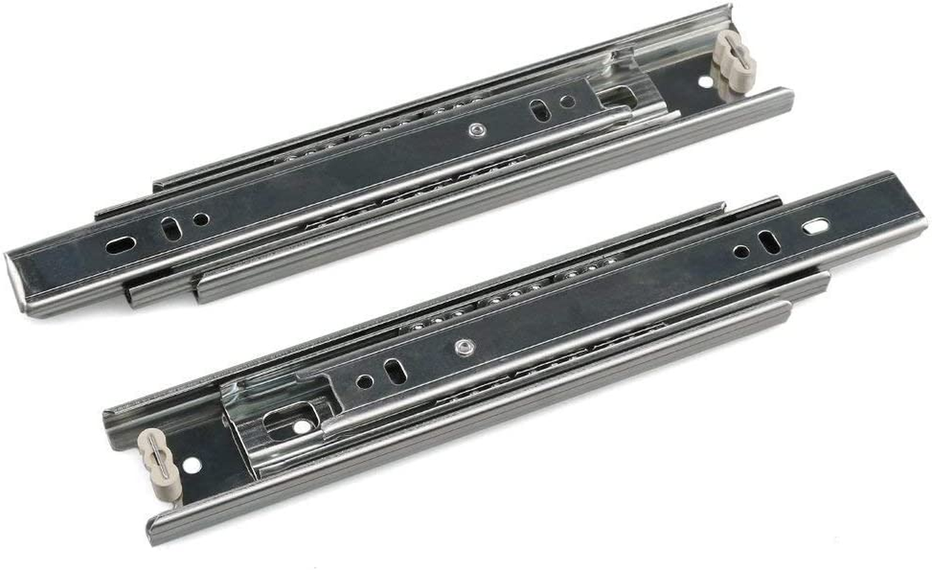 Drawer Slides Ur 8 Inch Full Extension 3 Section Ball Bearing Side Mounted Draw-image