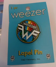 WEEZER LAPEL PIN NEW 2024 FUTURE VINTAGE OOP RARE COLLECTIBLE