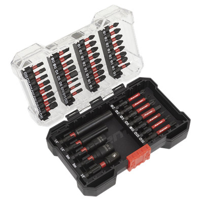 Sealey Elektrowerkzeug Bit Set 44-teilig Schlagqualität 1/4'' Sechskant geschmiedet S2 Stahl AK8280